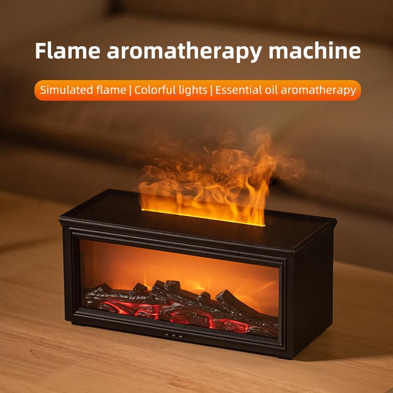 Seven color LED flame lights for mood lighting