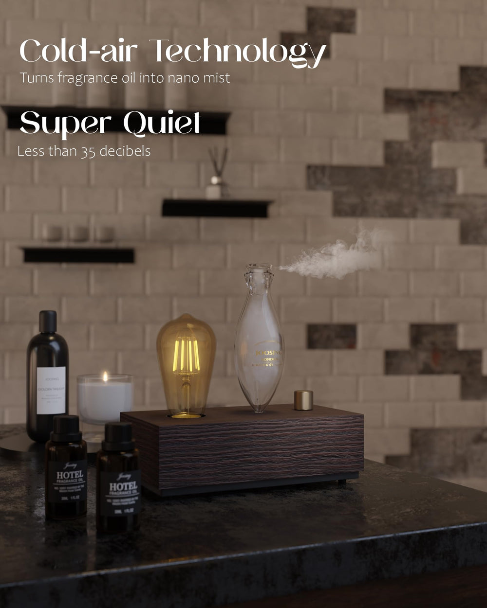 Diffuser in a modern home office setting