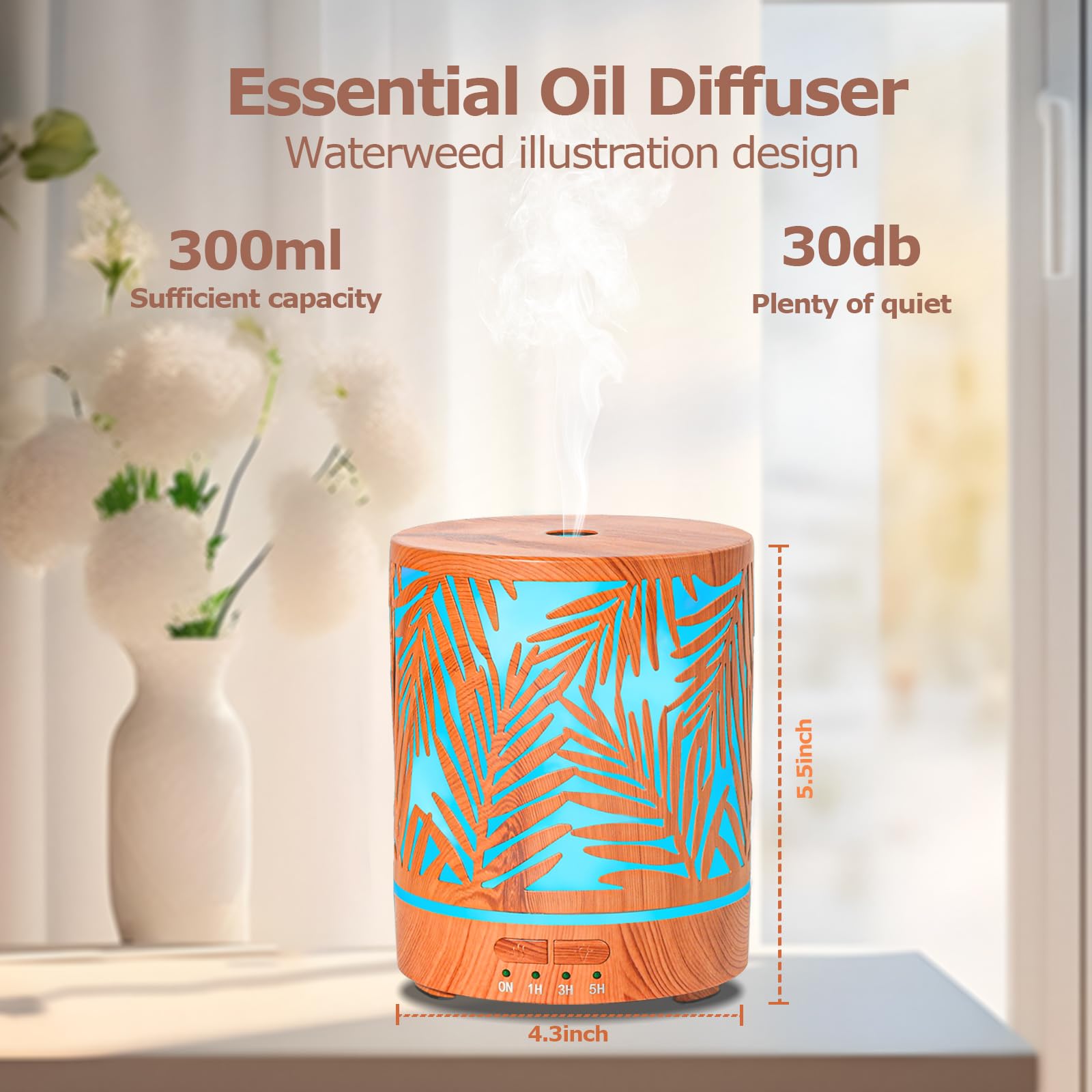 300 ml water tank and mist outlet
