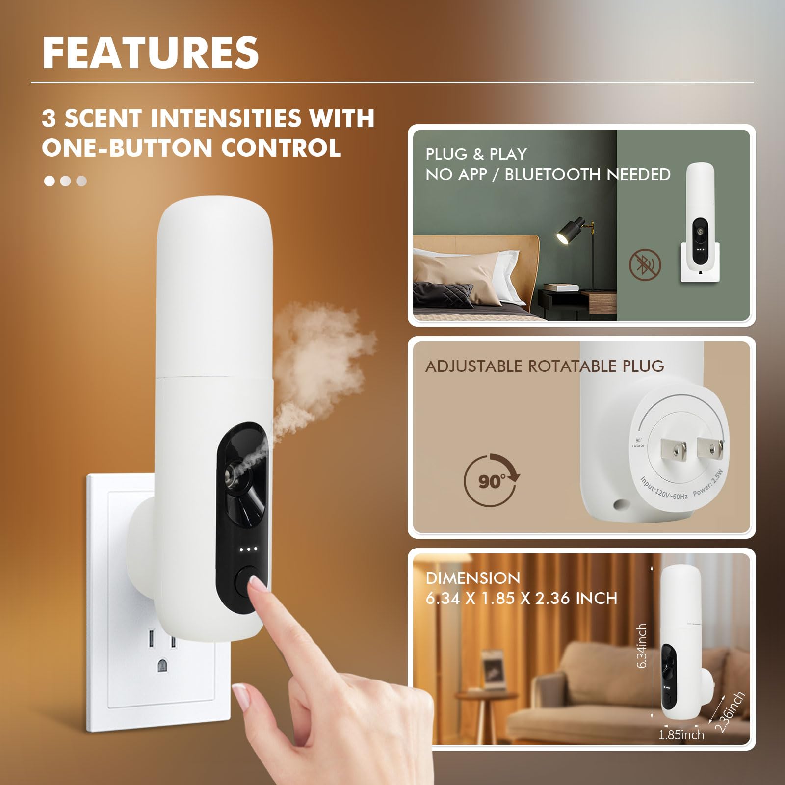 Diffuser used in an office setting