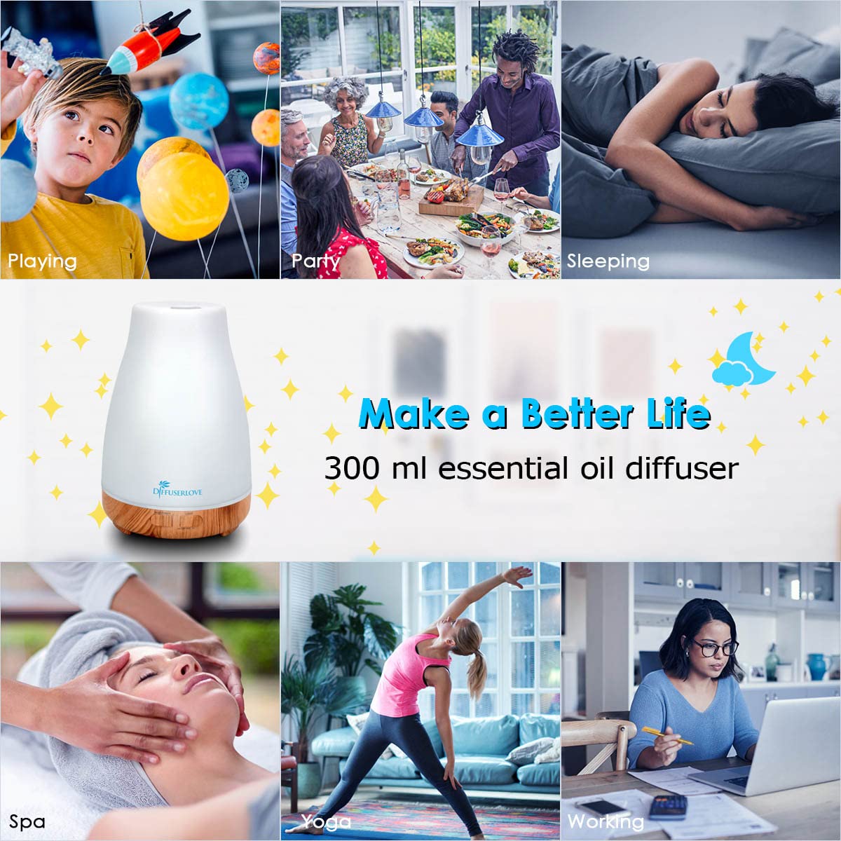 Diffuser in an office setup