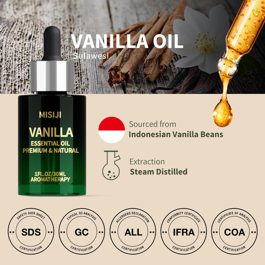 Vanilla diffuser oil for aromatherapy, 1 oz