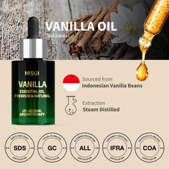 Vanilla diffuser oil for aromatherapy, 1 oz