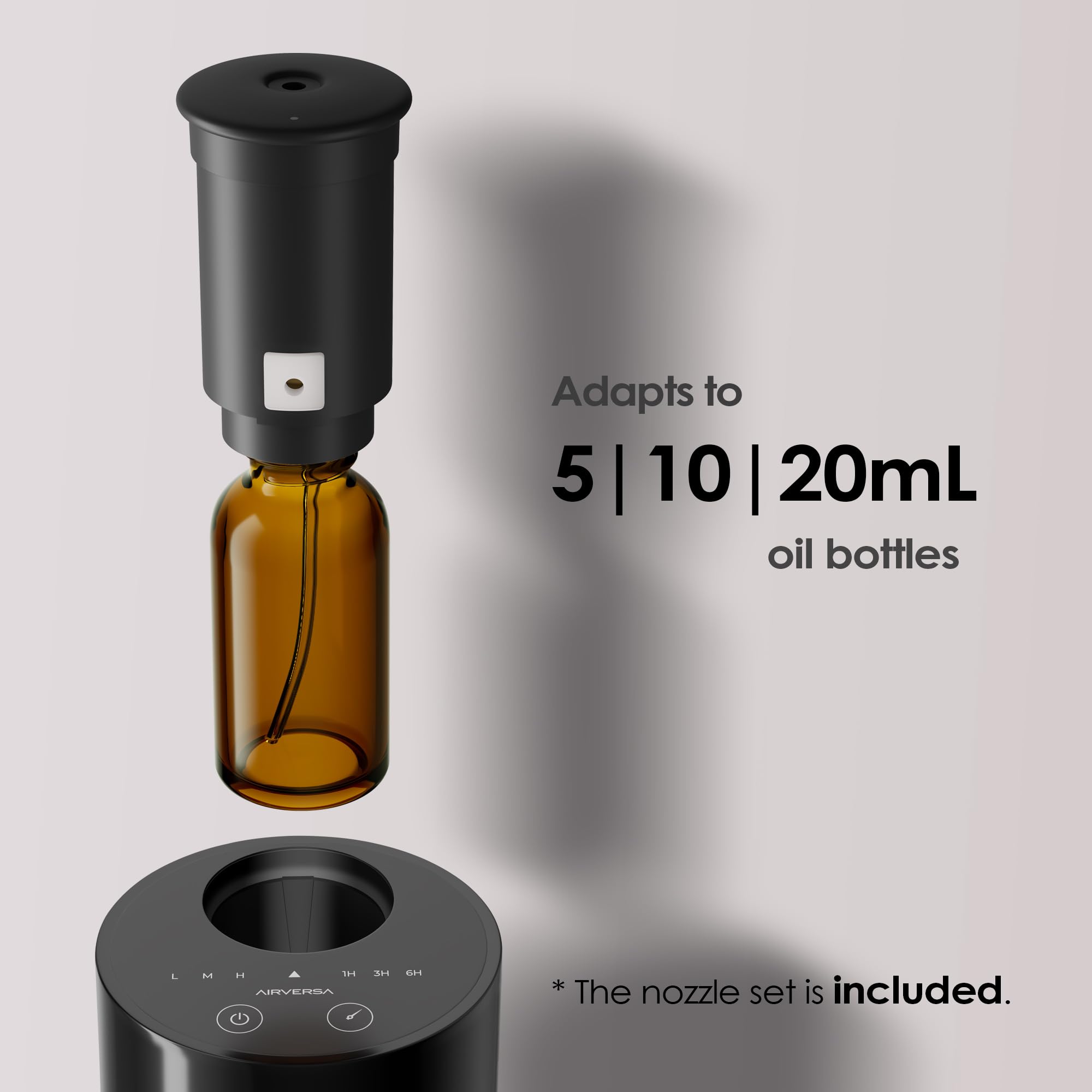 Package includes diffuser with extra nozzle
