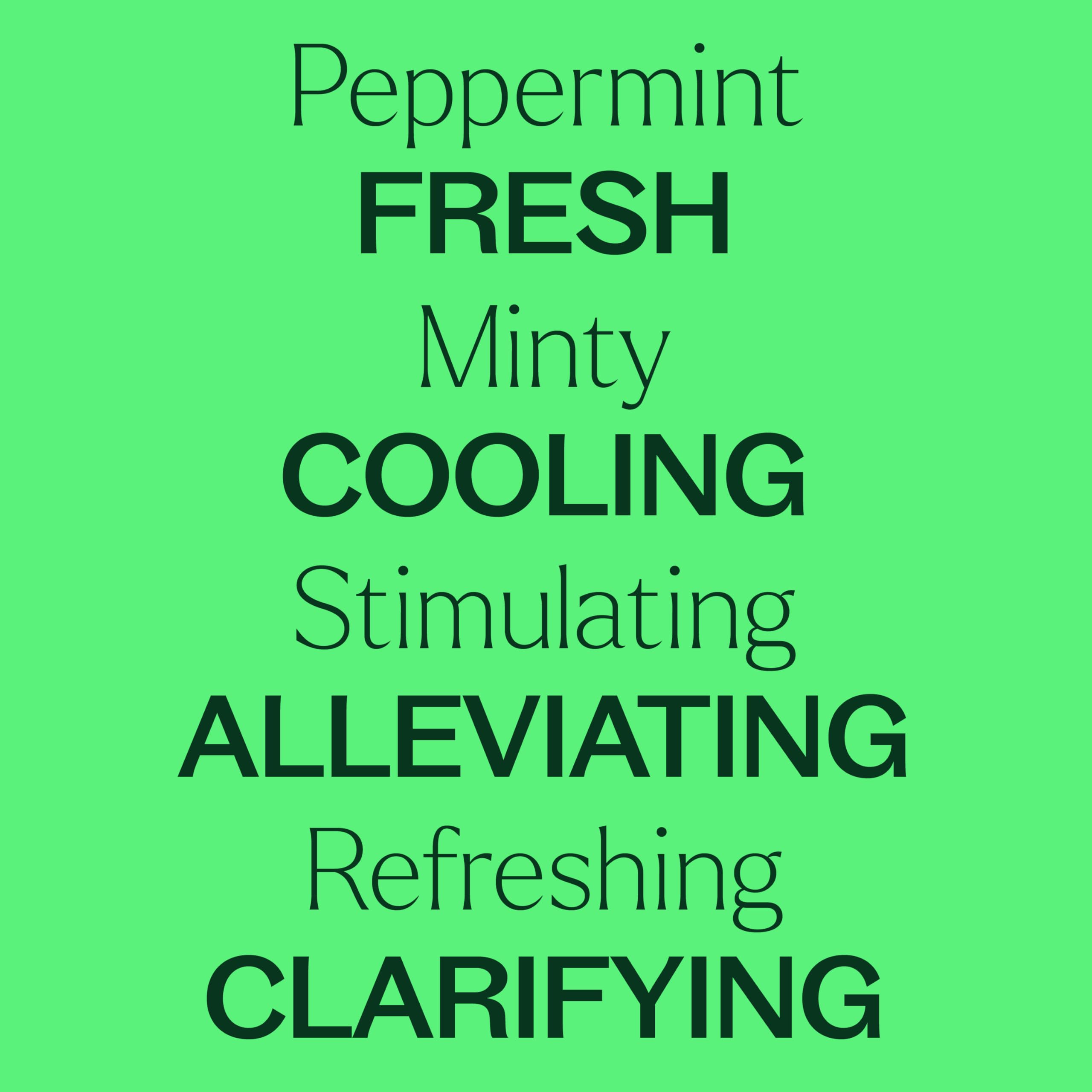 Diffuser with peppermint oil for aromatherapy