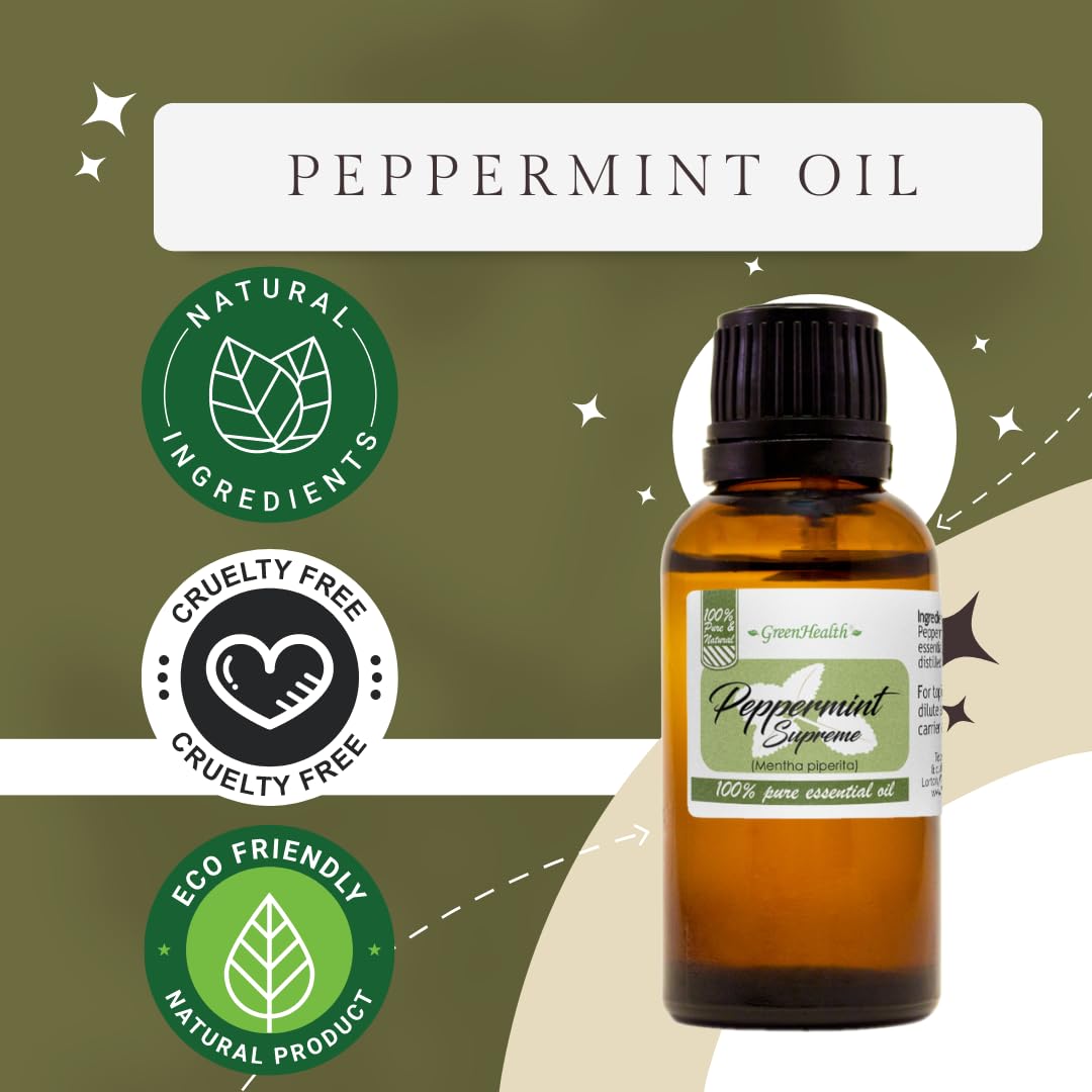 Diffuser with peppermint essential oil aroma