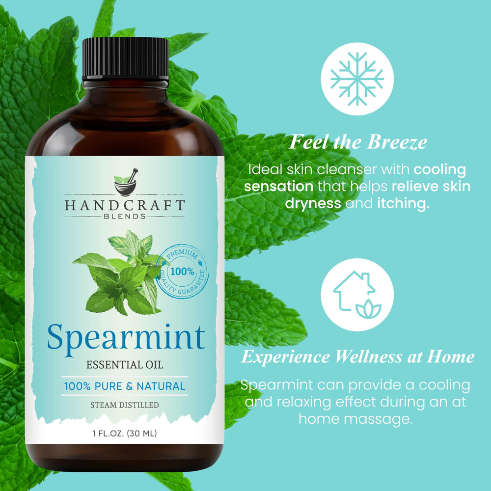 Diffuser-ready spearmint essential oil for aromatherapy