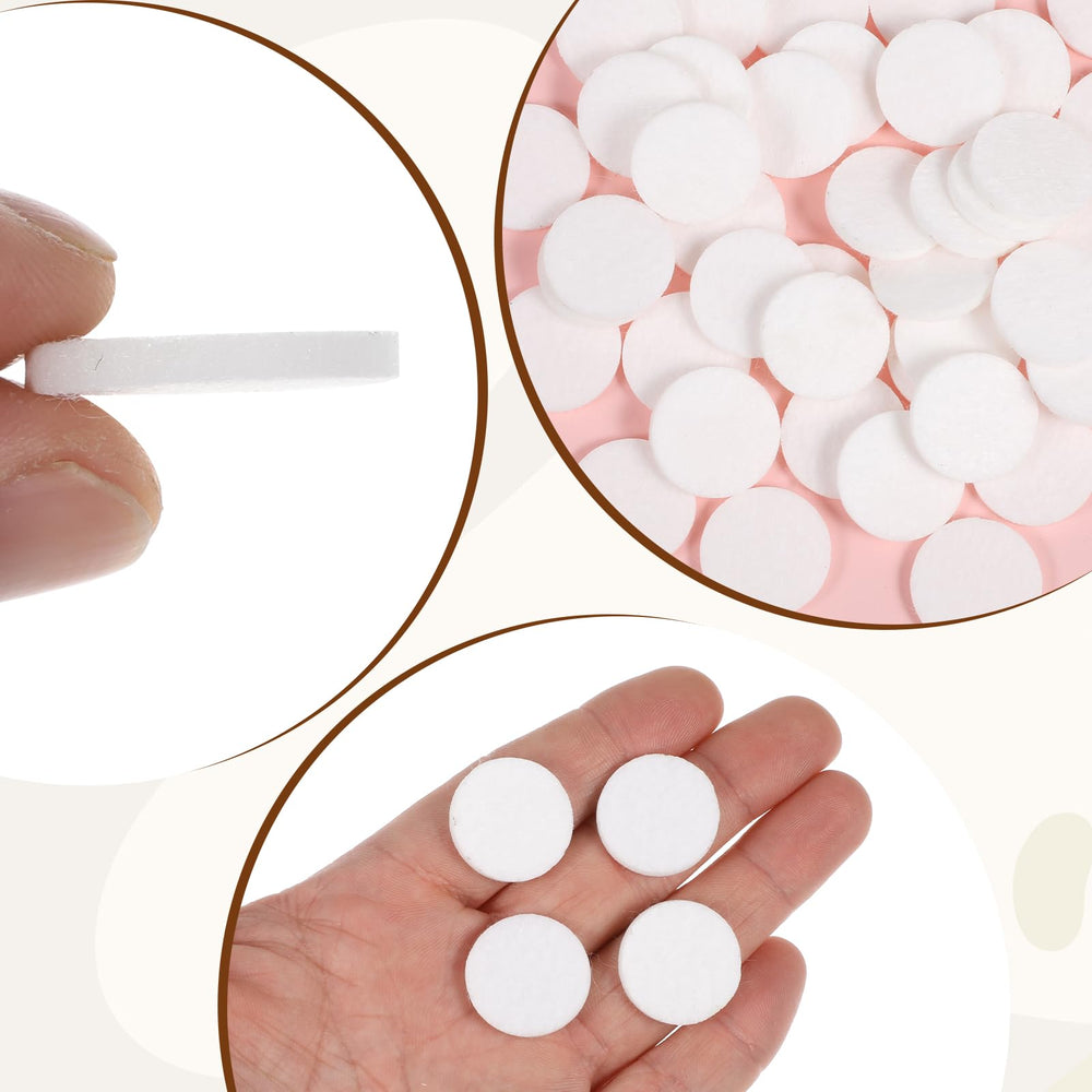 Fragrancy pads for bedrooms/offices, white, 1 inch round, 50pcs