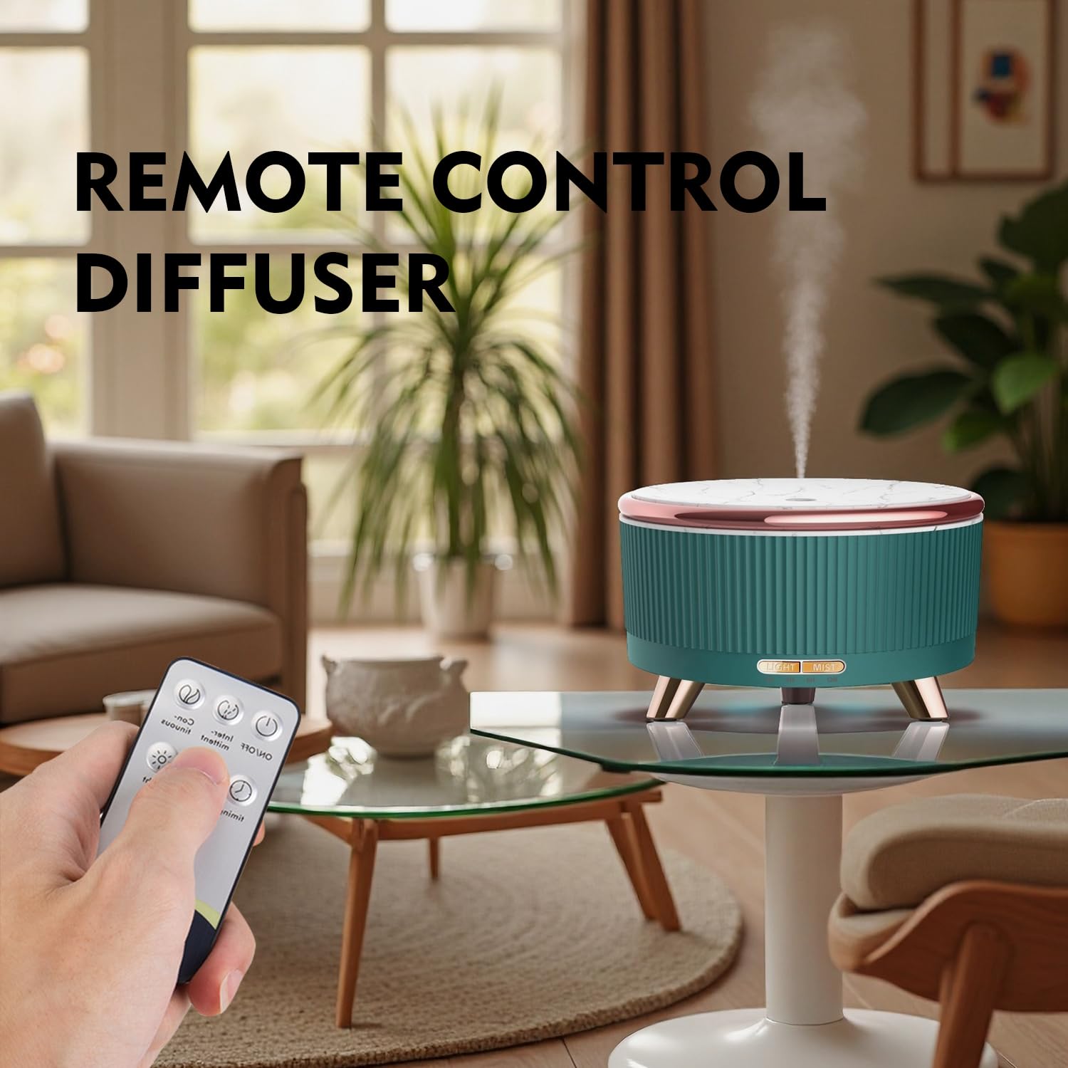 remote control for diffuser settings