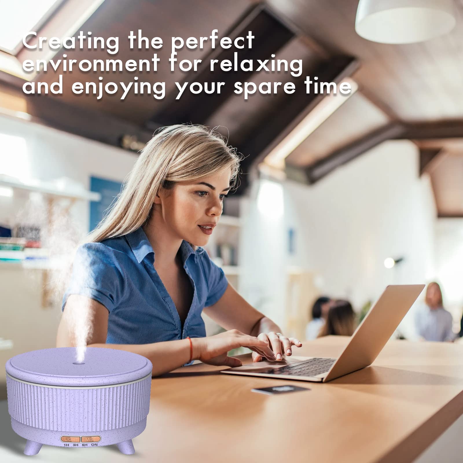 Essential oil diffuser with remote control