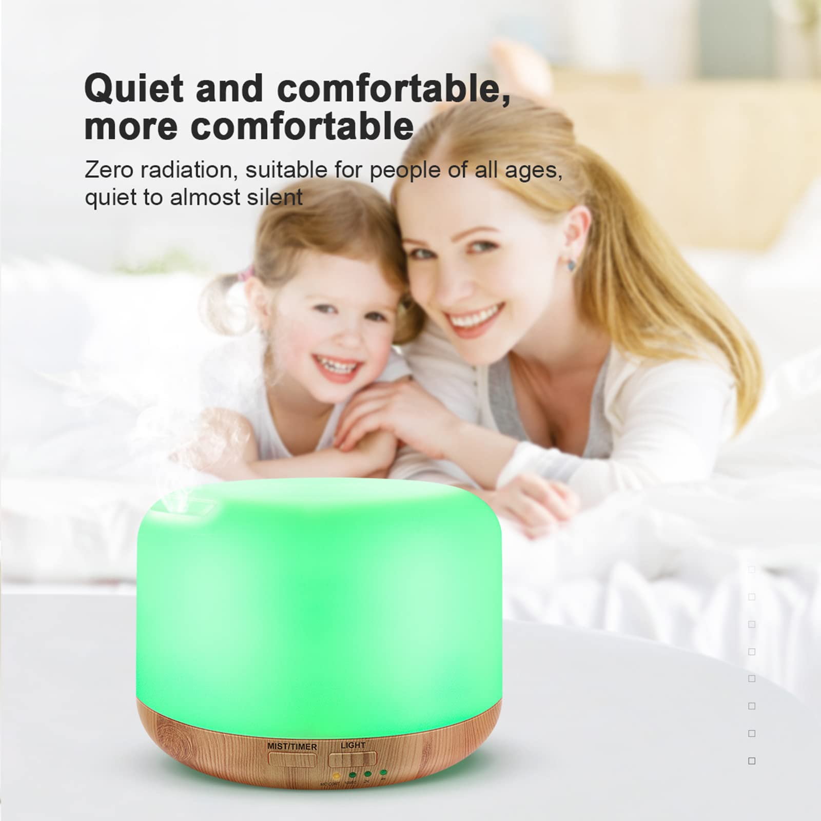 Remote control for essential oil diffuser