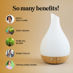 Diffuser in study or yoga space with Focus blend