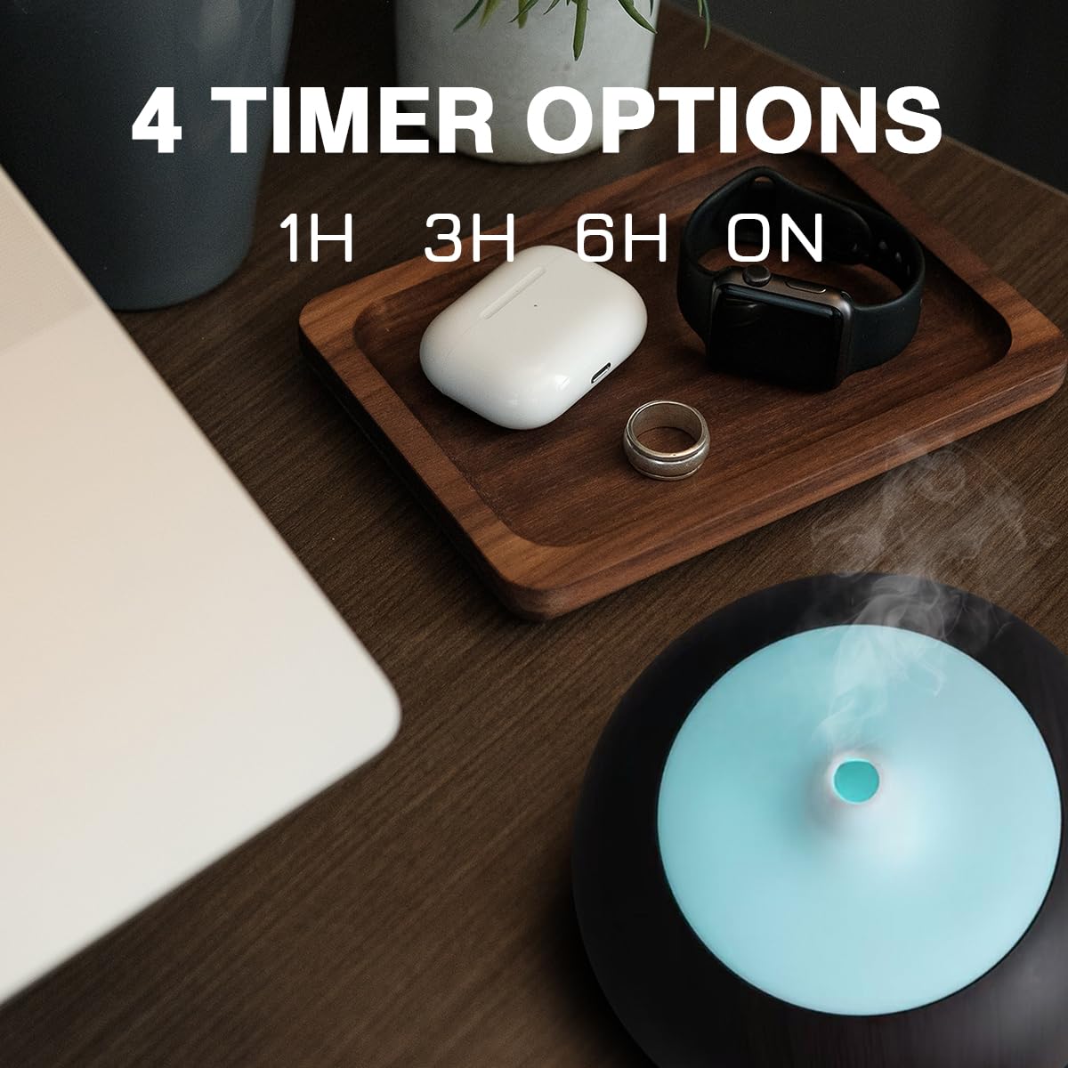 Diffuser timer settings 1 hour, 3 hours, 6 hours
