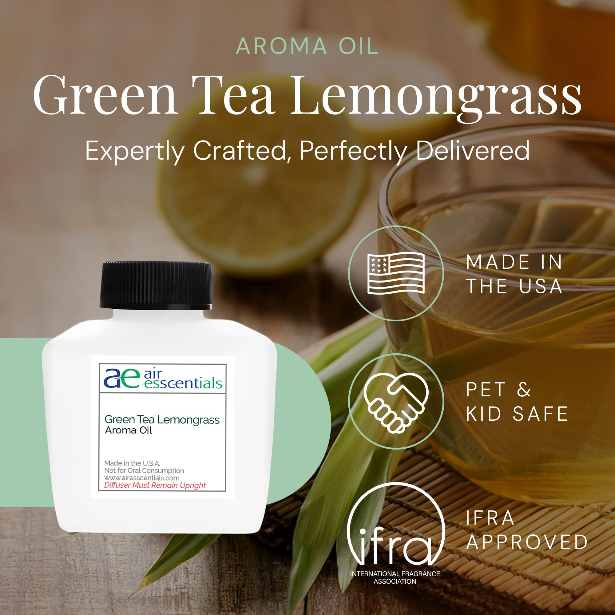 Ultrasonic and cold-air diffuser setup with aroma oil