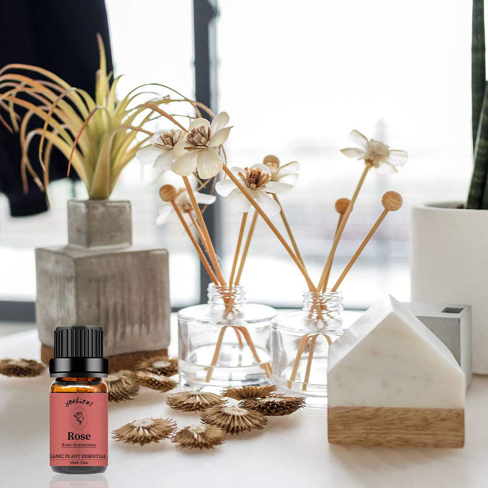 Aromatherapy diffuser with essential oils
