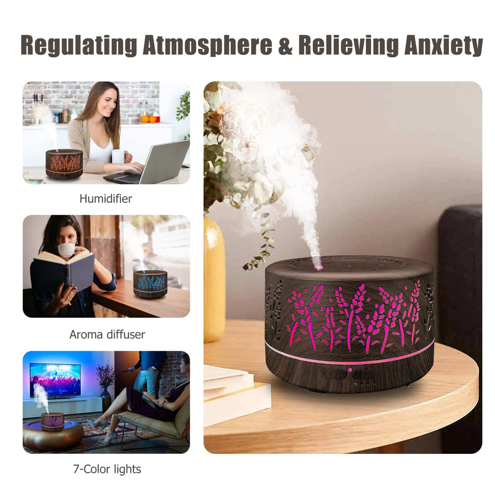 Quiet ultrasonic diffuser suitable for large rooms