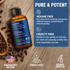 Diffuser releasing aroma with clove essential oil