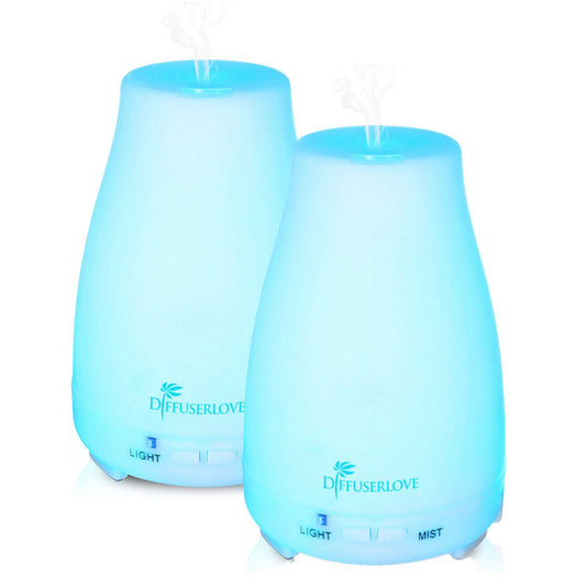 Diffuserlove 200ml ultrasonic essential oil diffuser with 7-color LED lights