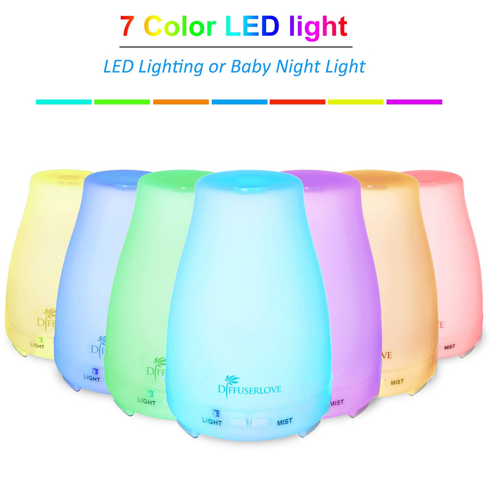 7 color LED mood lights cycling through colors