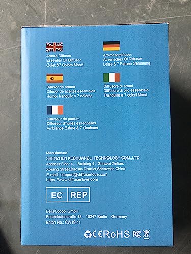 7-color LED lights of Diffuserlove diffuser