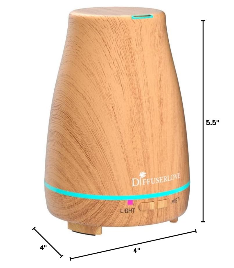 Diffuserlove aroma diffuser with wood grain finish