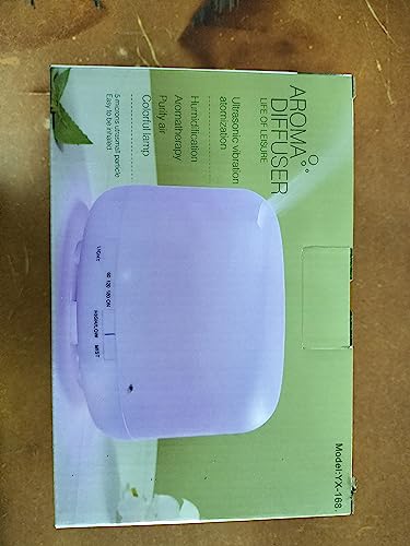 Dimmable 7-color lamp cycling through colors