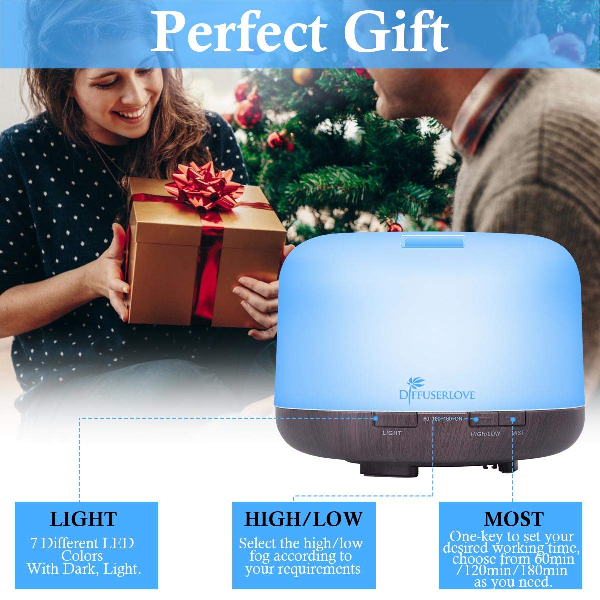 Diffuserlove remote control for essential oil diffuser