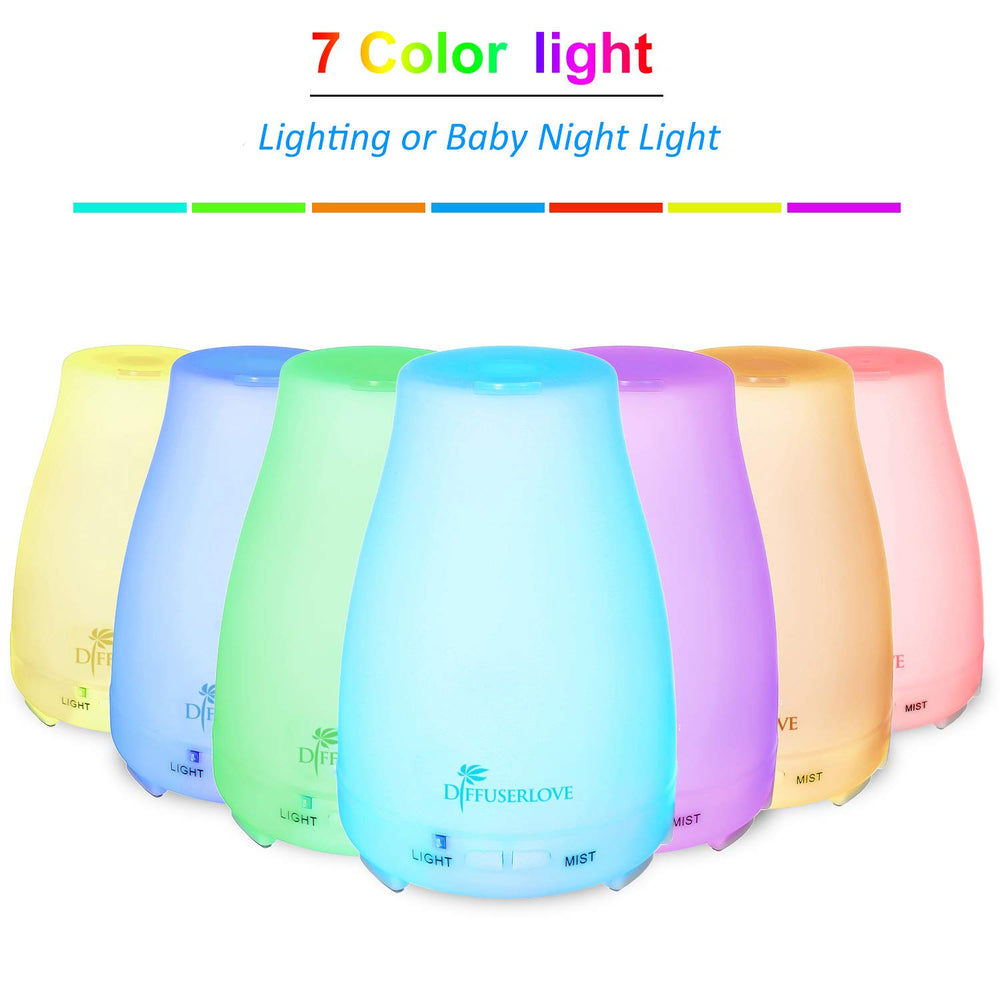 7 color LED lights on Diffuserlove diffuser