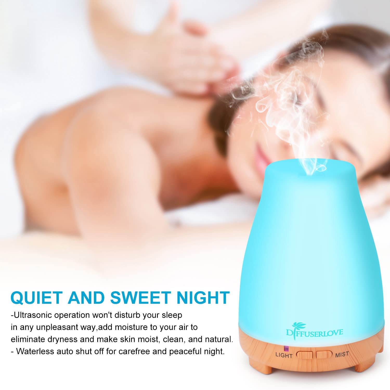 Auto shut-off feature of Diffuserlove diffuser when water runs out