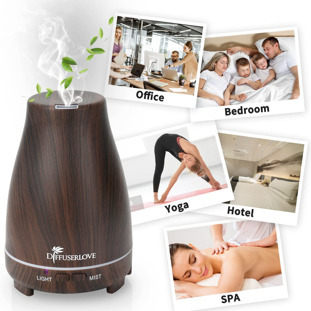Diffuserlove placed in a bedroom and office setting