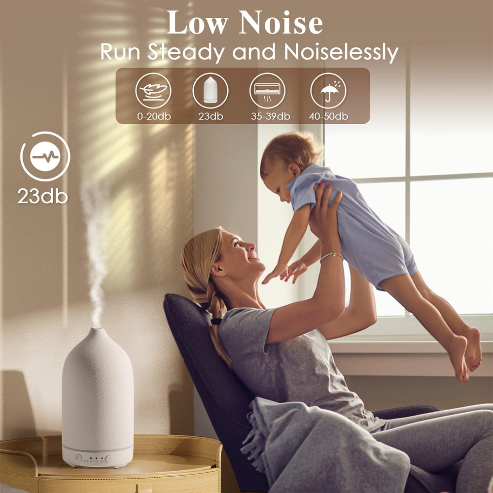 Time settings and 7-color LED lights of the diffuser