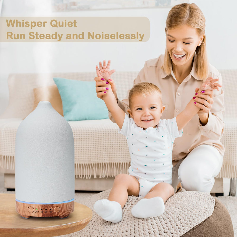 Diffuserlove diffuser placed in a bedroom setting