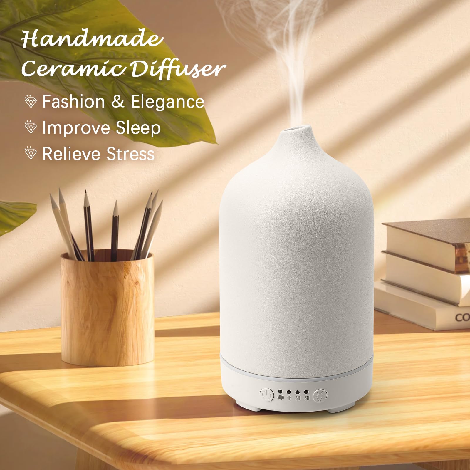 Ceramic cover close-up on Diffuserlove 250ml diffuser