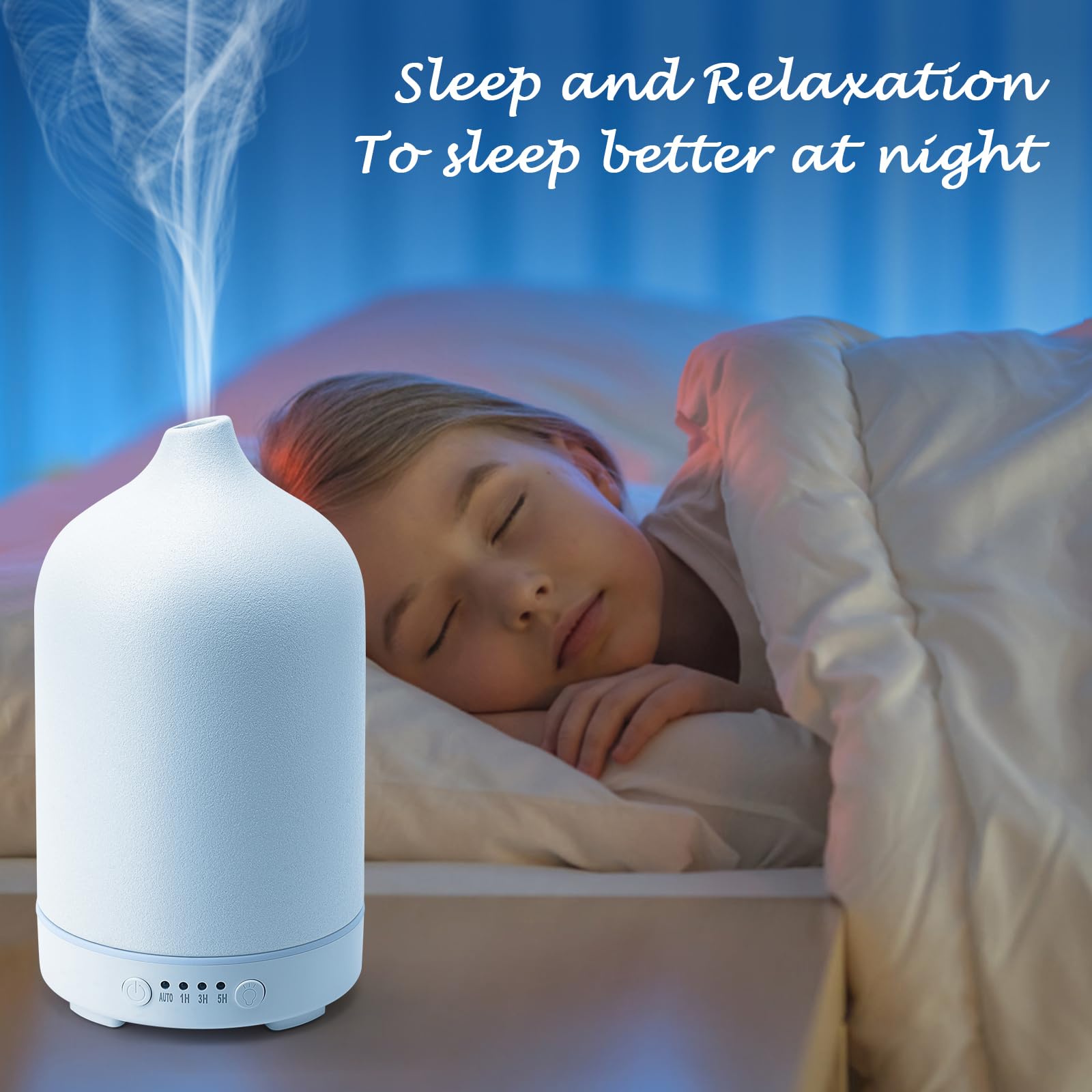 Diffuserlove 250ml diffuser in bedroom decor setup