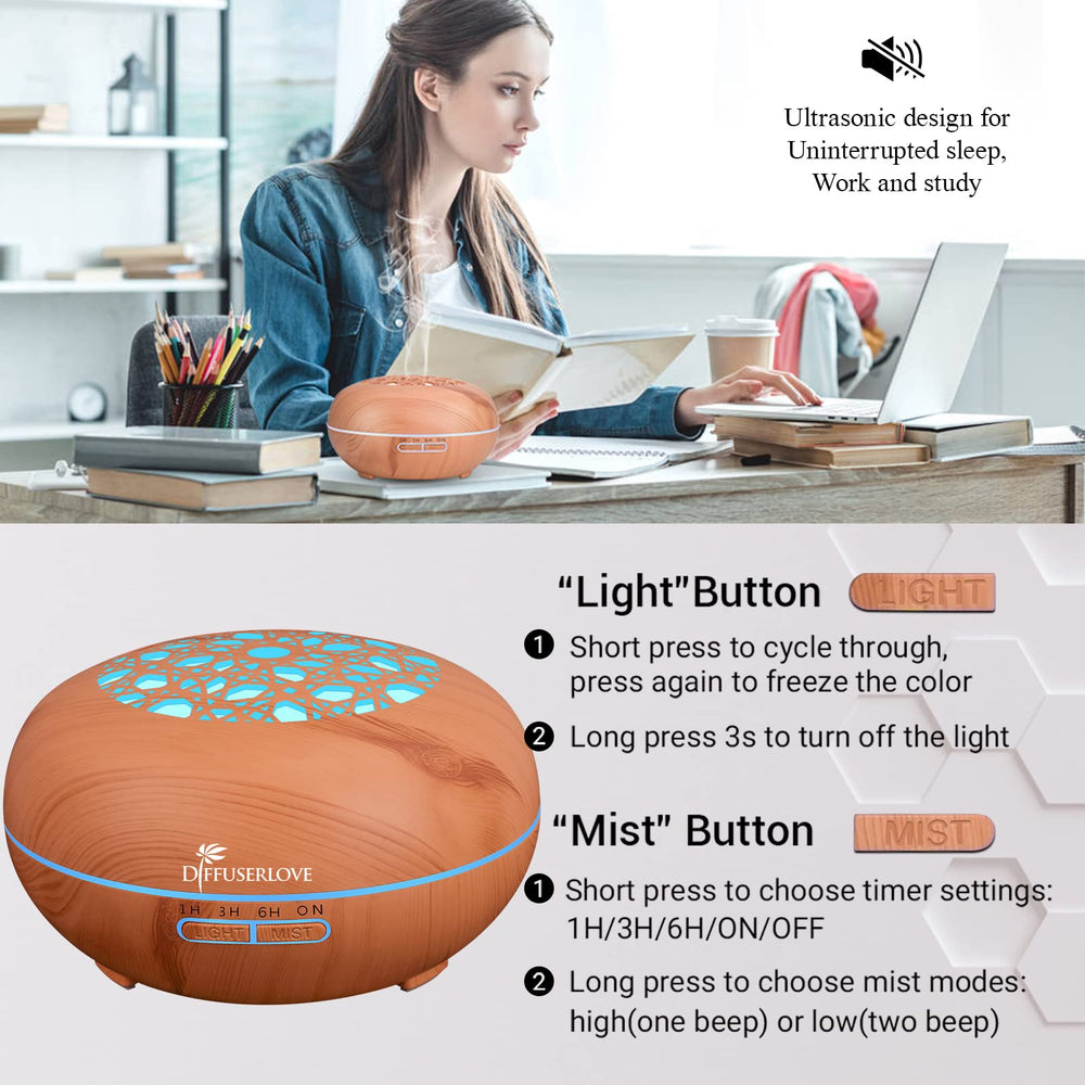 Hollow pattern woodgrain design of Diffuserlove diffuser