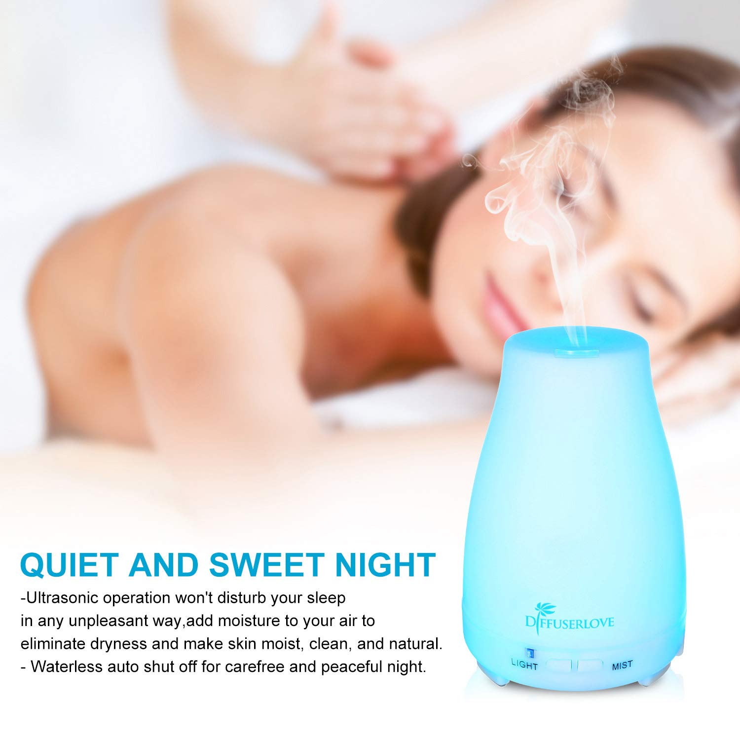 Whisper quiet operation of Diffuserlove diffuser