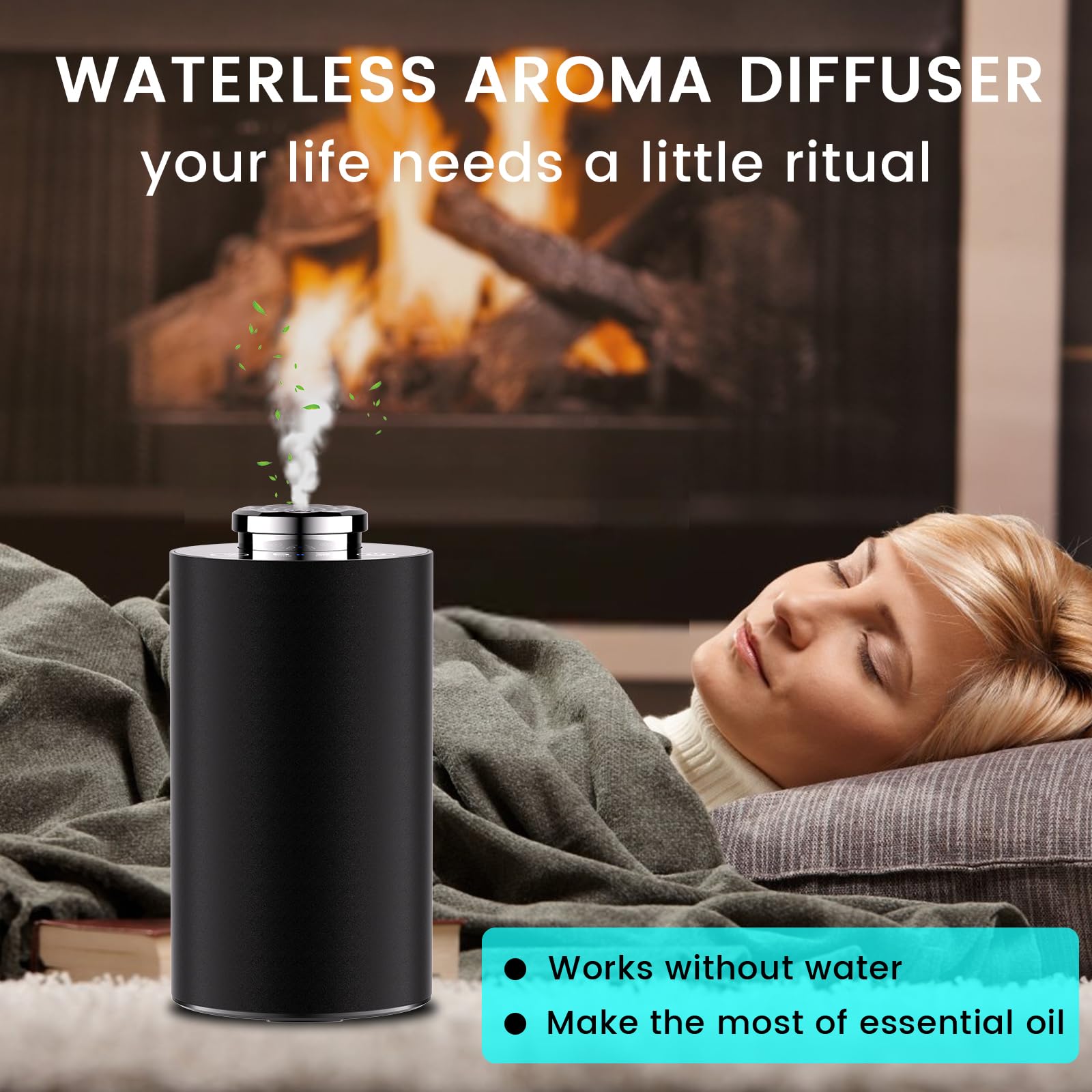 Diffuserlove smart-touch diffuser offers customizable spray modes for ambiance.