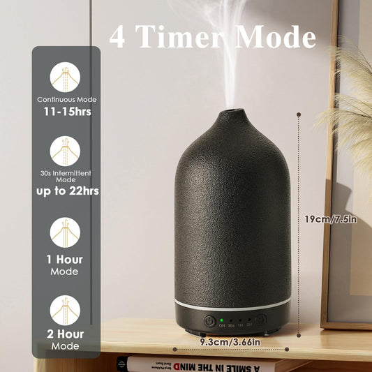 Stone diffuser body with ceramic cover
