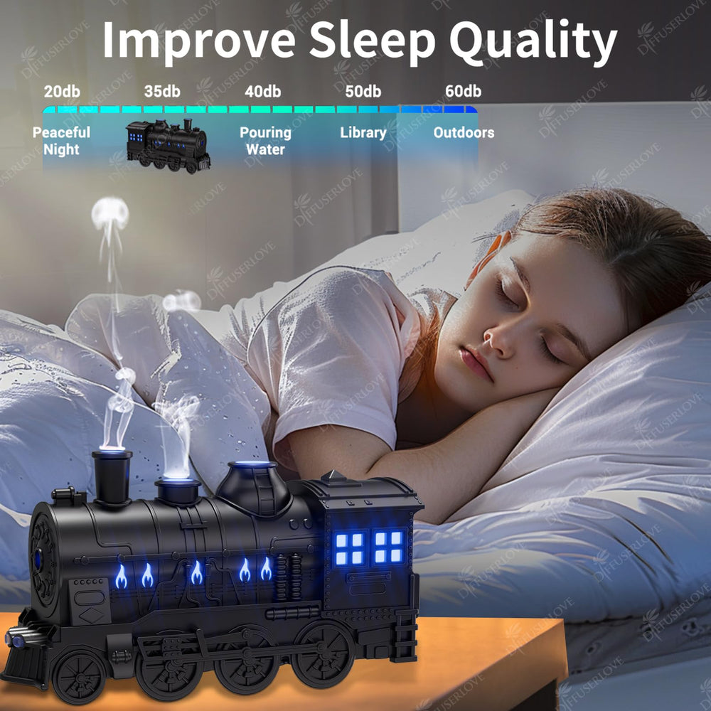 Diffuserlove Train Diffuser 300ML Black packaging and accessories