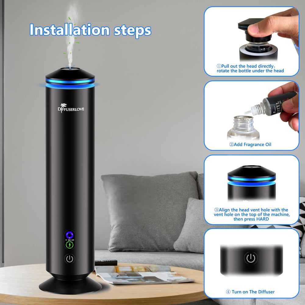 Remote control for diffuser settings