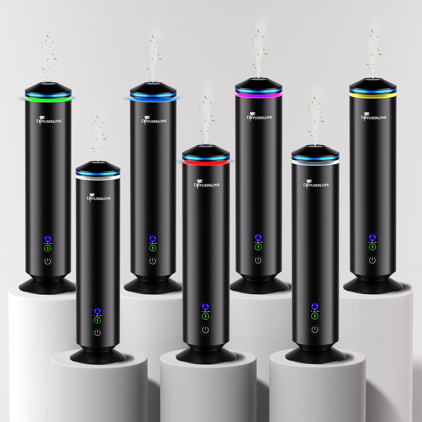 Tower-style diffuser with premium aluminum alloy construction