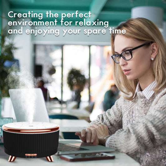500ml large room essential oil diffuser side profile