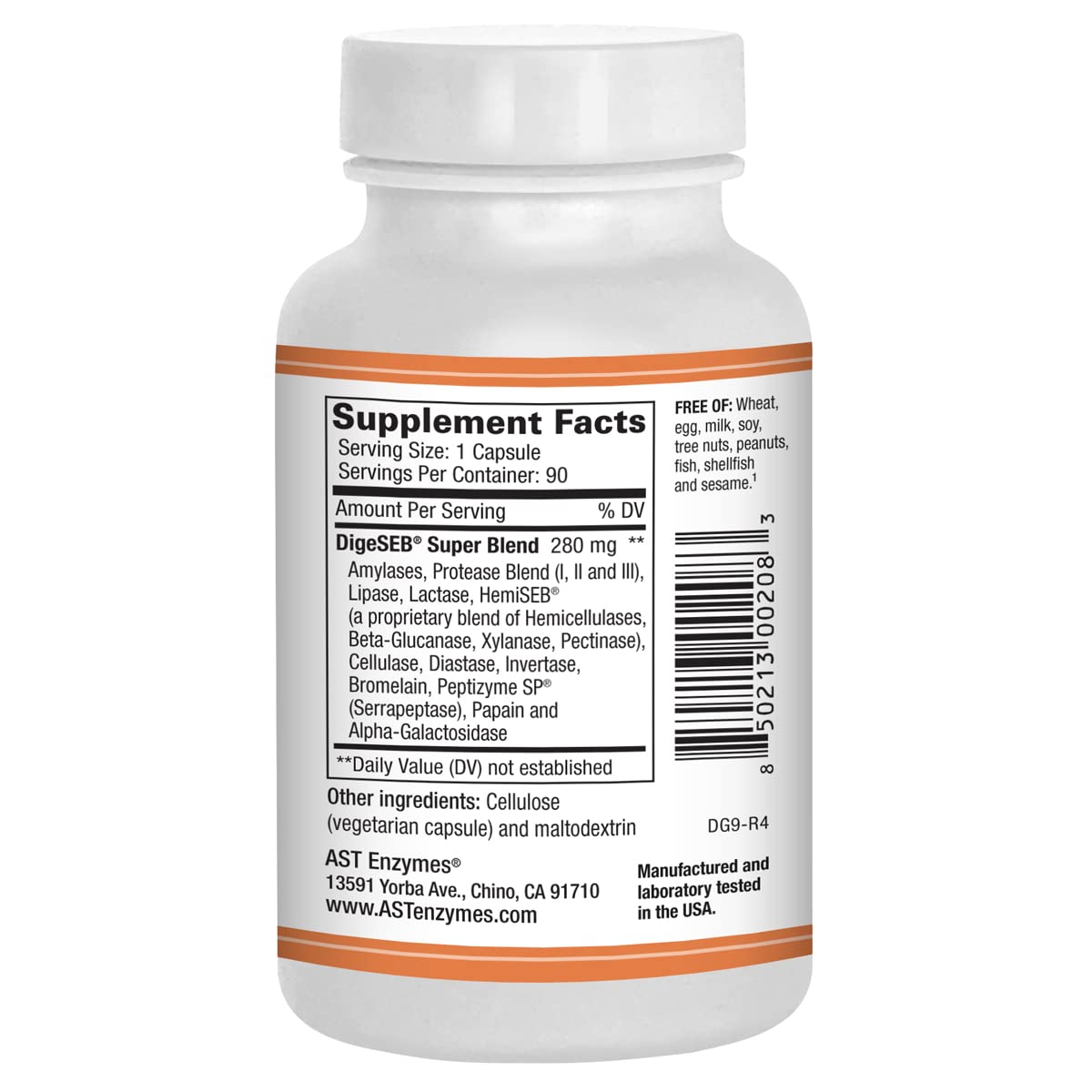 Packaging and supplement facts for Digest-GI