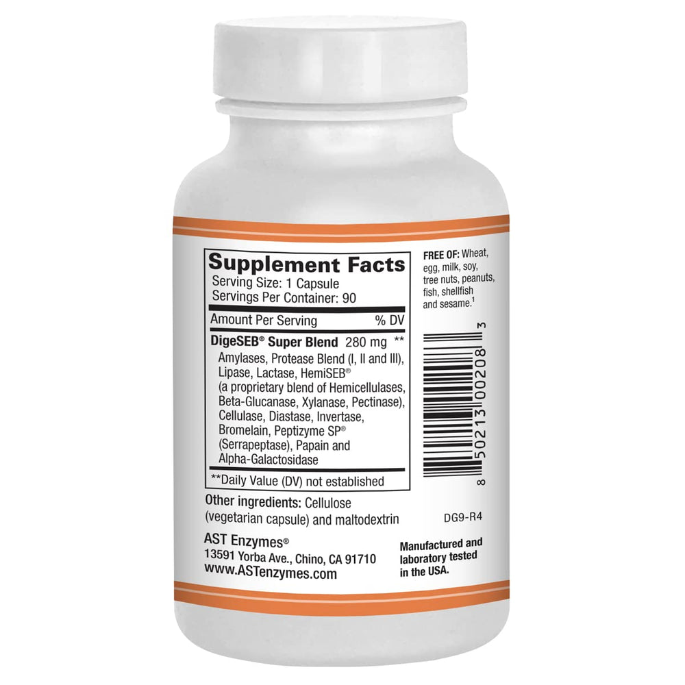 Packaging and supplement facts for Digest-GI