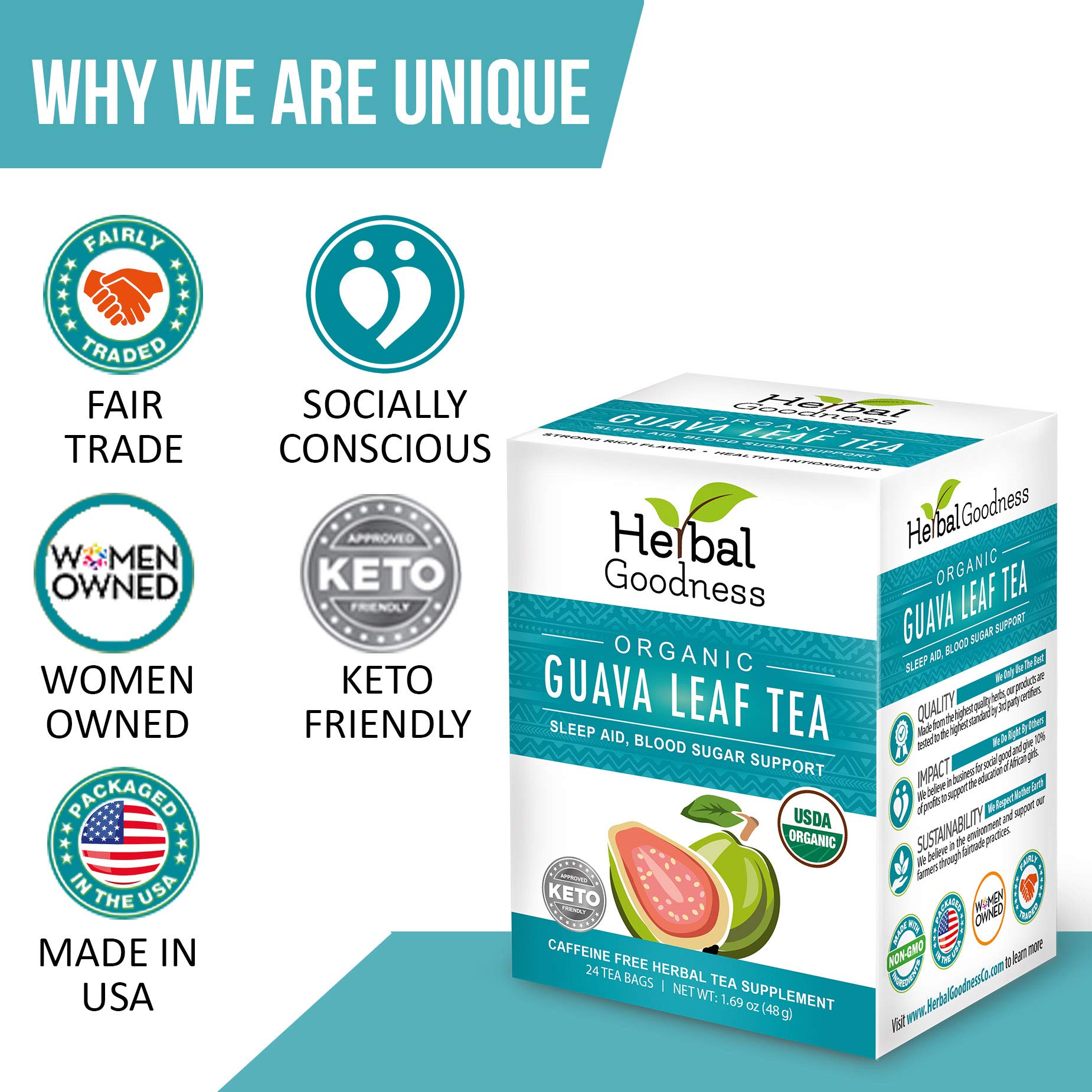Guava leaf tea aiding digestion
