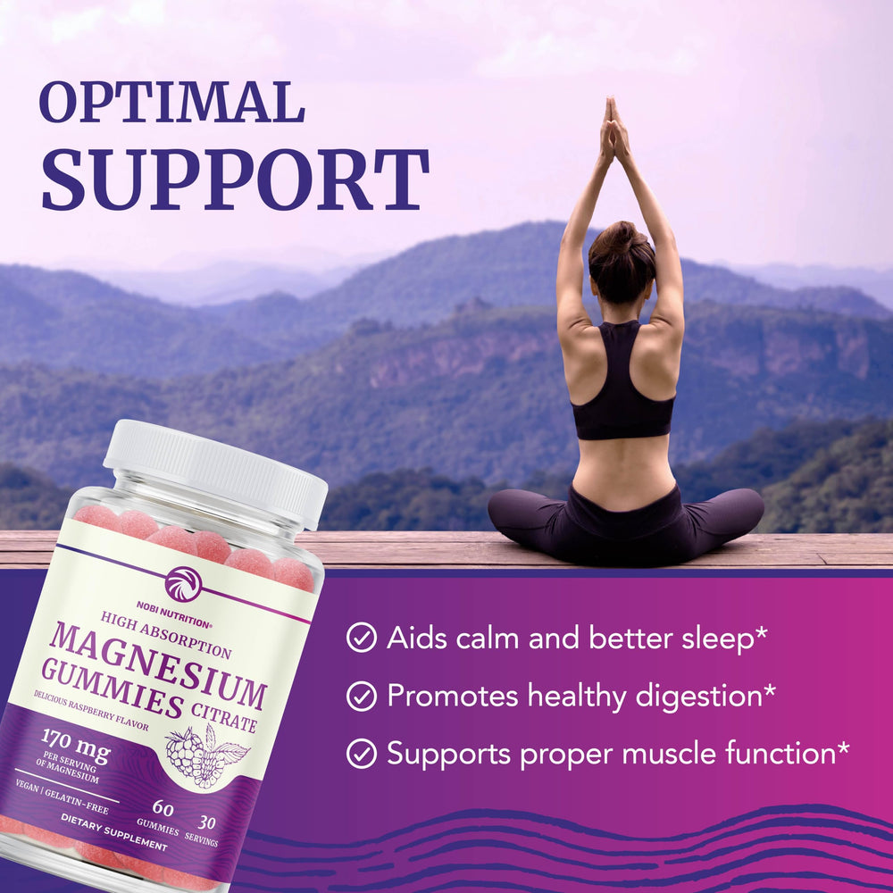 Digestive health support from magnesium citrate gummies