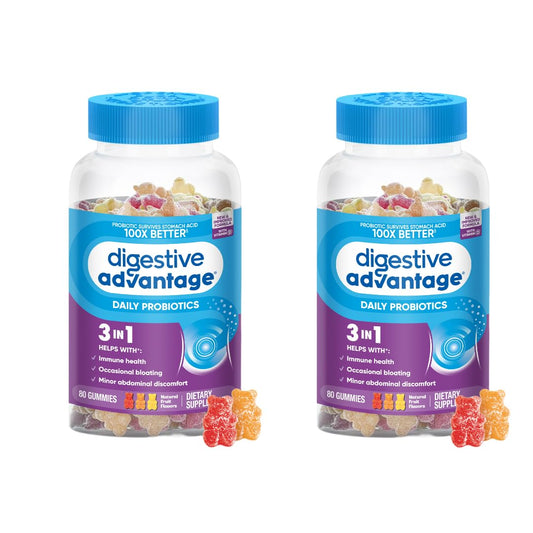 Digestive Advantage Probiotic Gummies bottle on white background
