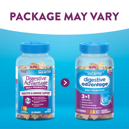 Digestive Advantage Probiotic Gummies packaging and bottle