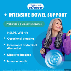 Digestive Advantage Non-GMO Vegetarian seal on bottle.