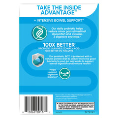 Digestive Advantage Probiotic Enzymes capsules with protease, amylase, and lipase for digestion support.